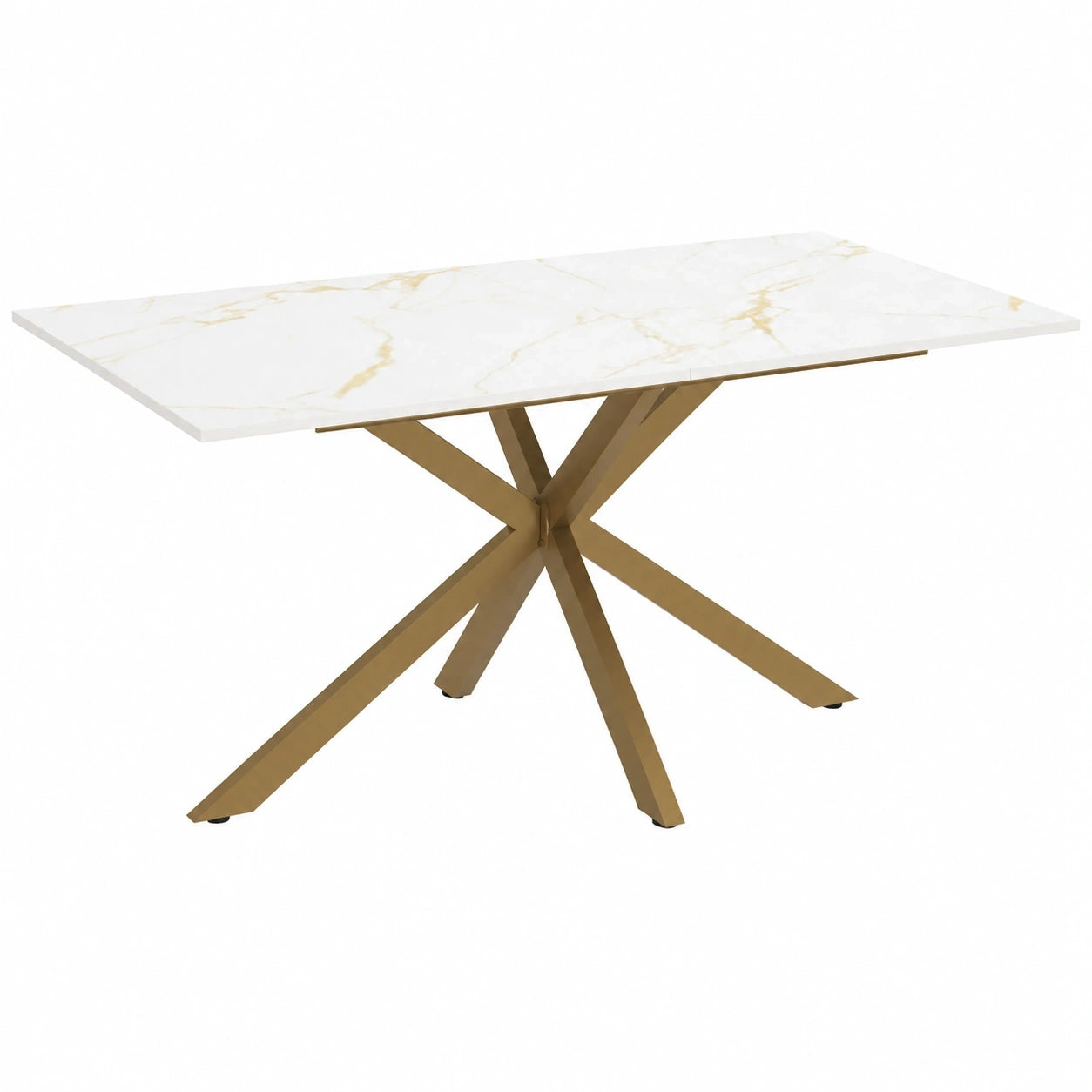 table-a-manger-rectangulaire-pour-8-personnes-avec-pieds-en-laiton-et-plateau-effet-marbre-dore-160-cm-xqywkp8095gj