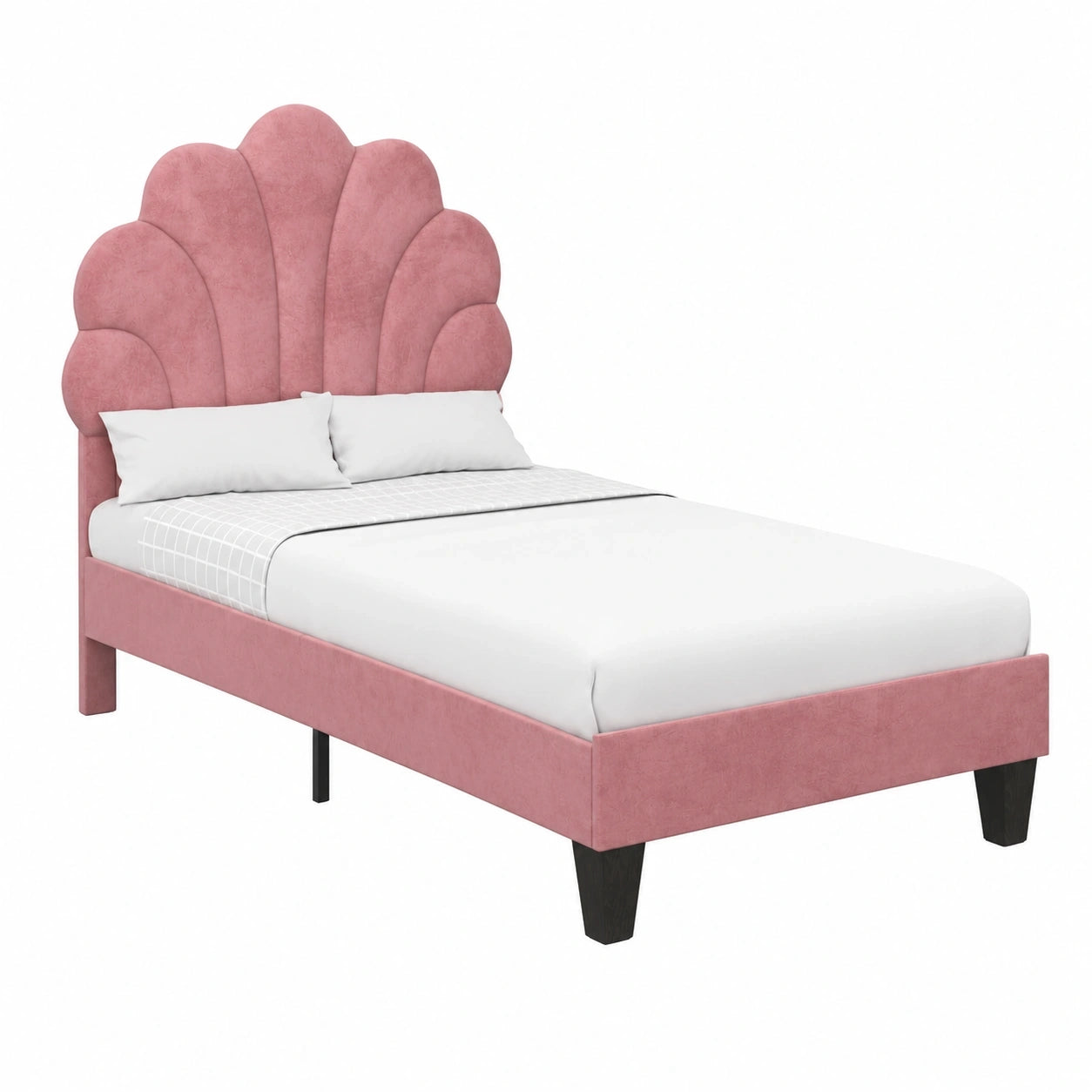 lit-simple-90x190-cm-avec-sommier-en-velours-rose-smrvrx7958gn